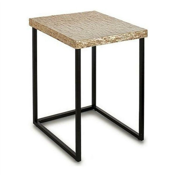 Side table Gift Decor White Beige Golden 47 x 62 x 47 cm