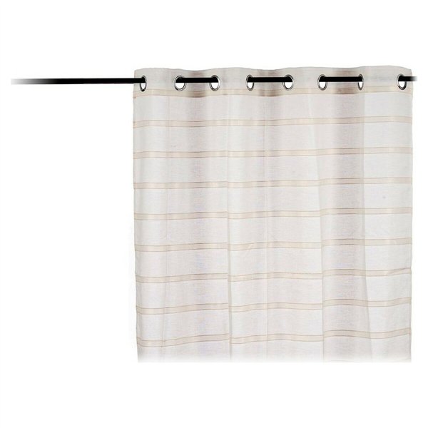 Curtain Gift Decor Beige 140 x 0,1 x 260 cm Net curtain Stripes