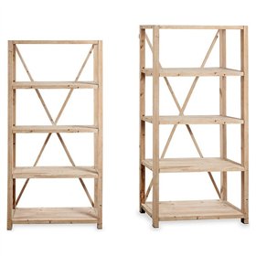 Shelves Gift Decor Brown Wood Fir Fir wood 105 x 210 x 40 cm