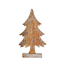 Christmas Tree Krist+ Brown Silver Wood 5 x 31 x 15 cm