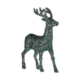 Christmas Reindeer Krist+ Blue Golden Reindeer 15 x 45 x 30 cm