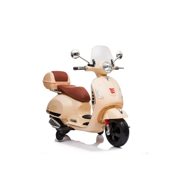 Children's Electric Scooter RunRunToys Vespa Brown 12V