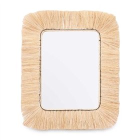 Wall mirror Gift Decor Brown 77 x 67 x 3 cm Rectangular