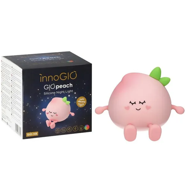 Night light Innogio GIOPEACH 148 Pink Silicone ABS