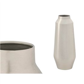Vase Gift Decor Silver Iron 19 x 49 x 19 cm 49 x 19 x 49 cm