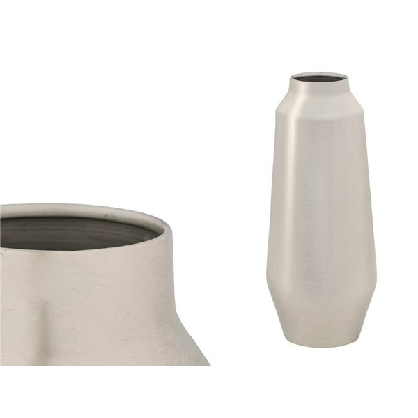 Vase Gift Decor Silver Iron 19 x 49 x 19 cm 49 x 19 x 49 cm