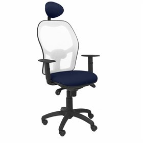 Office Chair with Headrest Jorquera Piqueras y Crespo ALI200C Blue Navy Blue