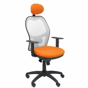 Office Chair with Headrest Jorquera Piqueras y Crespo ALI308C Orange