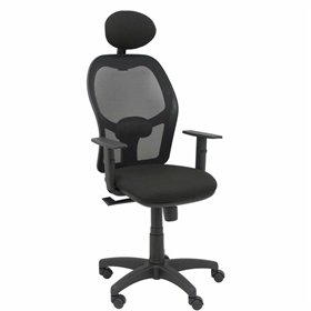 Office Chair with Headrest Alocén Piqueras y Crespo B10CRNC Black