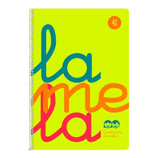 Notebook Lamela Multicolour White Quarto 80 Sheets