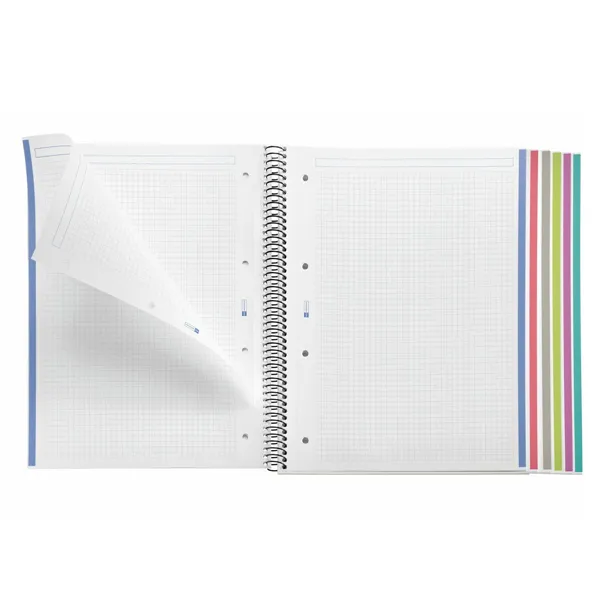 Notebook Miquelrius Micro perforated Graphite A4 5 Pieces