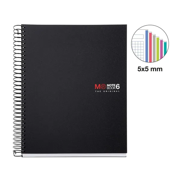 Notebook Miquelrius Micro perforated Black A5 (5 Units)