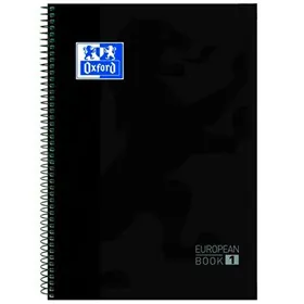 Notebook Oxford Classic 80 Sheets 5 Units A4 Staples Black (5 Pieces)