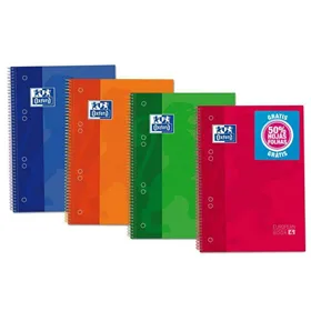 Notebook Oxford European Book 4 Classic Micro perforated 180 Sheets Multicolour A5 5 Pieces 120 Sheets
