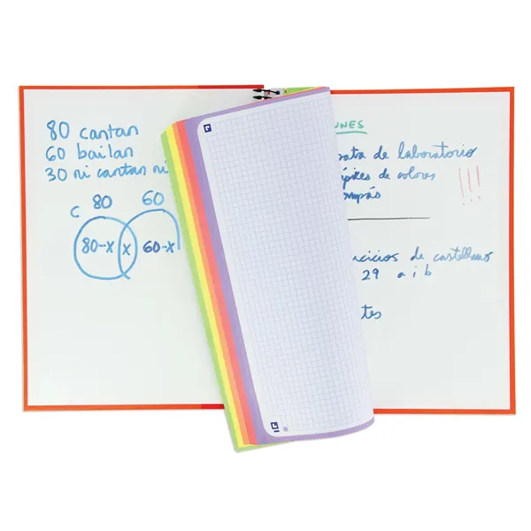 Notebook Oxford European Book Multicolour A4 120 Sheets Micro perforated 5 Pieces