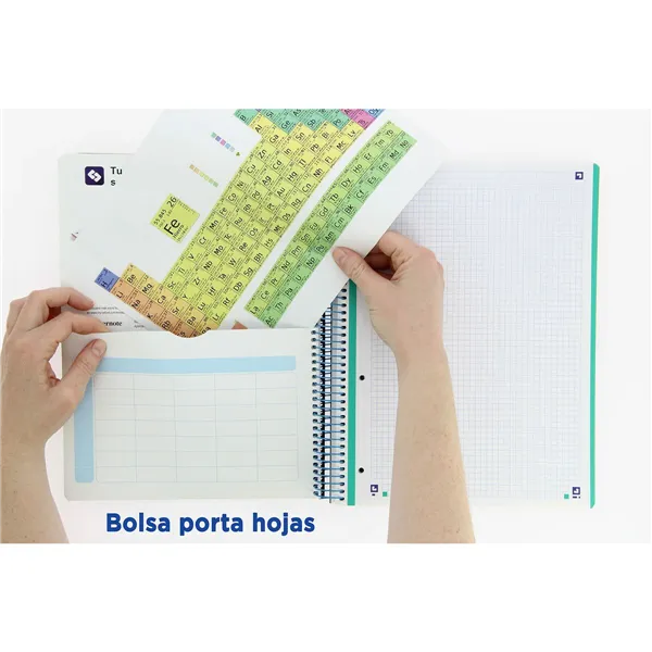 Notebook Oxford European Book Black & Colours Black Turquoise A4 160 Sheets 5 Pieces