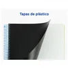 Notebook Oxford European Book Black & Colours Black Turquoise A4 160 Sheets 5 Pieces