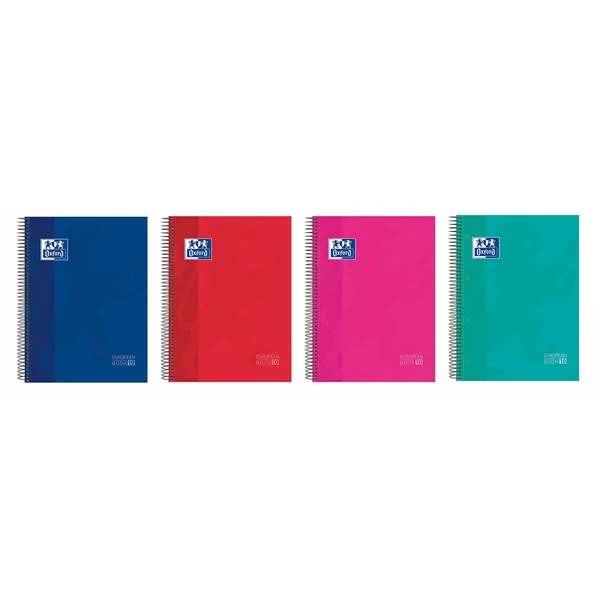 Notebook Oxford European Book 10 Micro perforated Multicolour A4 5 Pieces