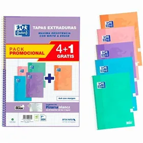 Set of exercise books Oxford Write&Erase Multicolour Din A4 80 Sheets 21,5 x 31,5 cm 5 Pieces