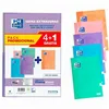 Set of exercise books Oxford Write&Erase Multicolour Din A4 80 Sheets 21,5 x 31,5 cm 5 Pieces