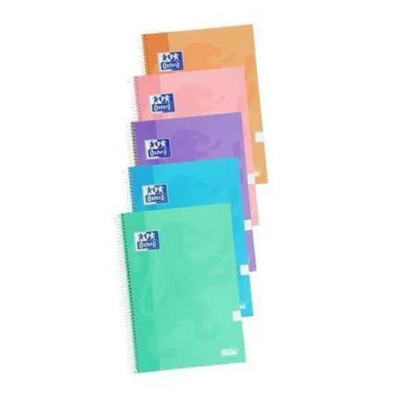 Set of exercise books Oxford Write&Erase Multicolour Din A4 80 Sheets 21,5 x 31,5 cm 5 Pieces
