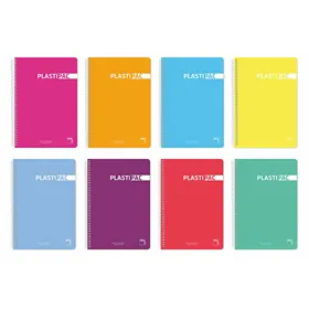 Notebook Pacsa Plastipac Multicolour Quarto 80 Sheets 5 Pieces