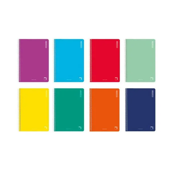 Notebook Pacsa Basic Multicolour White Din A4 10 Pieces 80 Sheets