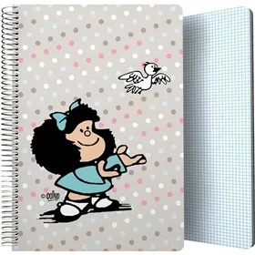 Notebook Mafalda Bird Multicolour Din A4 80 Sheets