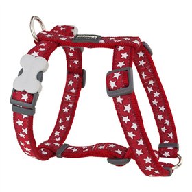 Dog Harness Red Dingo Style Red Star 30-48 cm