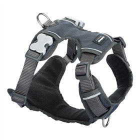 Dog Harness Red Dingo Padded L Grey