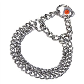 Dog collar Hs Sprenger Silver 2 mm Double Links (35 cm)