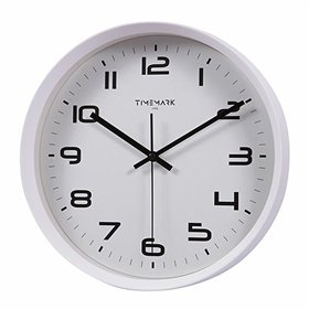 Wall Clock Timemark White 30 x 30 cm
