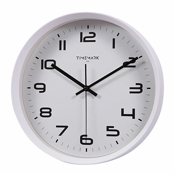 Wall Clock Timemark White 30 x 30 cm