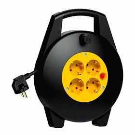 Cable reel TM Electron 3 x 1,5 mm 10 m 4 Plugs