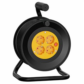 Cable reel TM Electron 3 x 1,5 mm 25 m 4 Plugs