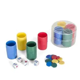 Shakers with Parchís Counters Gerimport (4 Units)