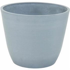 Plant pot Mega Collections Ecostone Egg Grey Plastic Recycled 41 x 33 cm 42 x 42 x 67 cm
