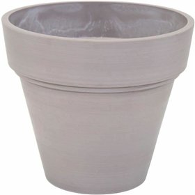 Plant pot Mega Collections Ecostone Planter Brown Taupe Plastic Recycled 55 x 51 cm