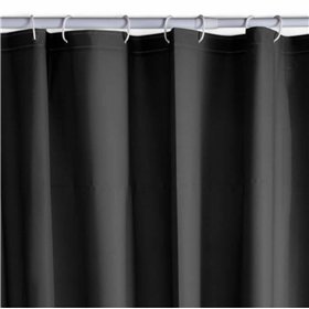 Shower Curtain TODAY Black PEVA 180 x 200 cm (12 Units)