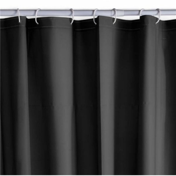 Shower Curtain TODAY Black PEVA 180 x 200 cm (12 Units)