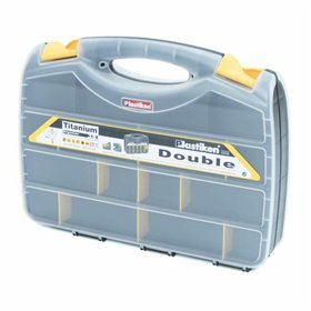 Tool Organiser Plastiken Titanium 80382 Double Plastic 38 x 29 x 8 cm