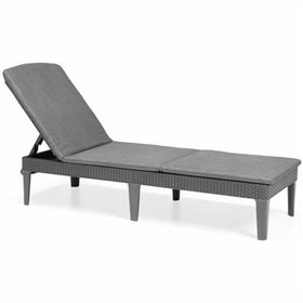 Sun-lounger Allibert by KETER Jaipur Grey Dark grey 187 x 58 x 29 cm