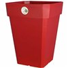 Plant pot Riviera Red Squared 49 x 49 x 50 cm