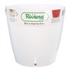 Self-watering flowerpot Riviera Eva New White Plastic Circular Ø 46 cm