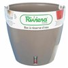Plant pot Riviera Eva Taupe Circular Ø 46 cm
