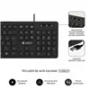 Keyboard Subblim SUBKBC-0SSK50 Black Spanish Qwerty QWERTY