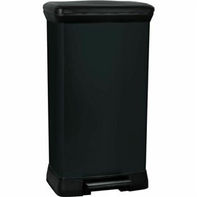 Waste bin Curver Black 50 L Metal Plastic