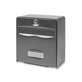 Letterbox Burg-Wachter BALTHAZAR MINI 1 Galvanised Steel Grey Anthracite 15 x 38 x 21 cm
