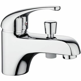 Tap mixer for shower Rousseau Fira White Chrome 12 x 14 x 21 cm