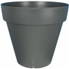 Plant pot Riss RIV3580795930760 Grey polypropylene Plastic Circular